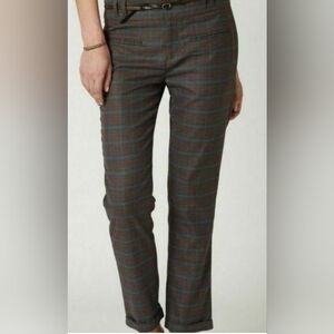 Women Cute Cuffed Plaid Pants